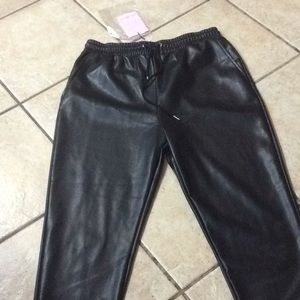 Avec Les Filles Vegan Leather Pants